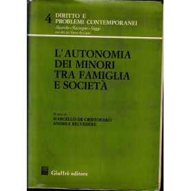 L'Autonomia dei minori tra famiglia e società
