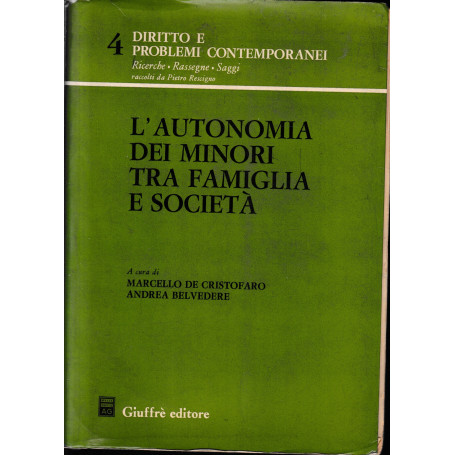 L'Autonomia dei minori tra famiglia e società
