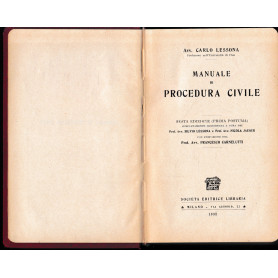 Manuale di procedura civile.