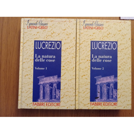La natura delle cose vol. 1 e 2