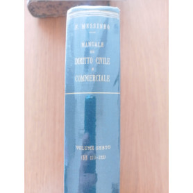 Manuale di diritto civile e commerciale Vol. VI