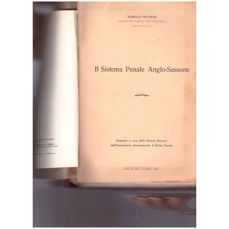 Il Sistema Penale Anglo-Sassone