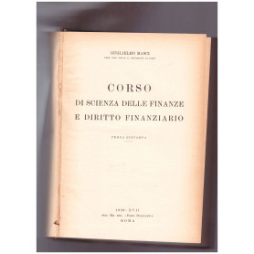 Corso di Scienza delle Finanze e Diritto Finanziario