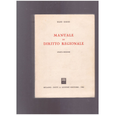 Manuale di diritto regionale