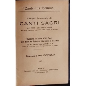 Doppio Manuale di canti sacri