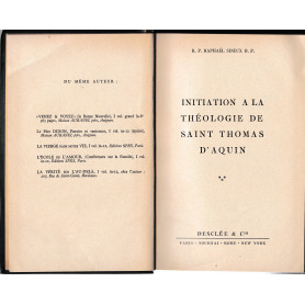 Initation a la théologie de Saint Thomas d'Aquin. Tomo III