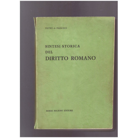 Sintesi storica del diritto romano