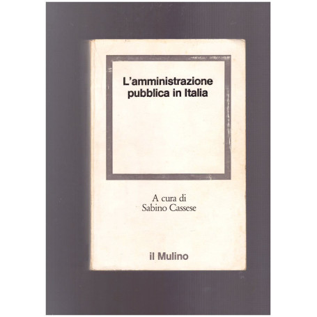 L'amministrazione pubblica in Italia