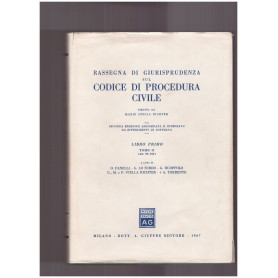 Rassegna di giurisprudenza sul Codice di Procedura Civile Libro Primo Tomo II (art. 69-162)
