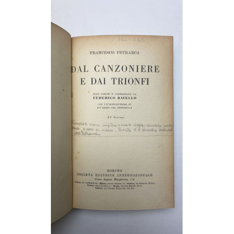 Dal canzoniere e dai trionfi