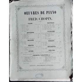 Ouvres de piano
