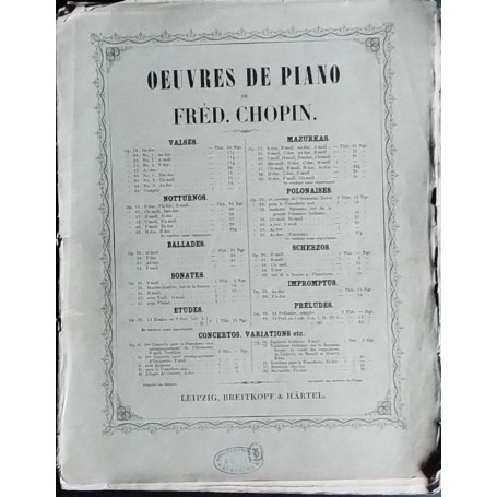Ouvres de piano