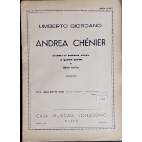 Andrea Chenier. Dramma di ambiente storico in quattro quadri