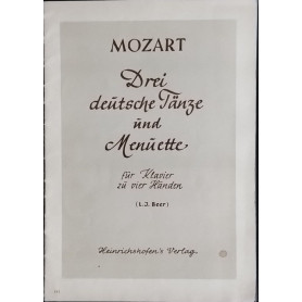 Drei deutsche Tanze und Menuette fur Klavier zu vier handen