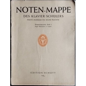 Noten mappe des Klavier-Schulers