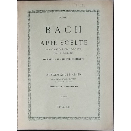 Arie scelte. Per canto e pianoforte