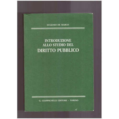 Introduzione allo studio del Diritto Pubblico