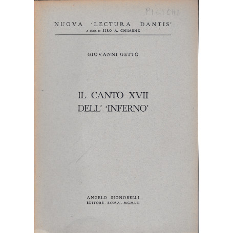Il canto XVII dell'Inferno