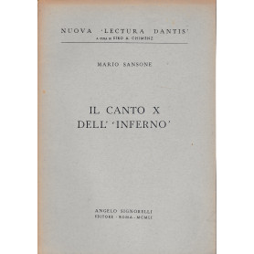 Il canto X dell'Inferno