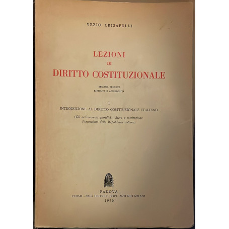 Lezioni di diritto costituzionale-I