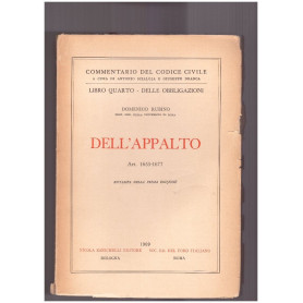 Dell'Appalto. Libro Quarto. Art. 1655-1677