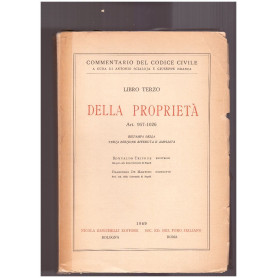 Della Proprietà. Libro Terzo. Art. 957-1026