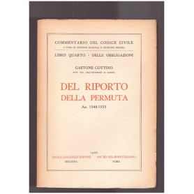 Del riporto della permuta Libro Quarto Art. 1548-1555