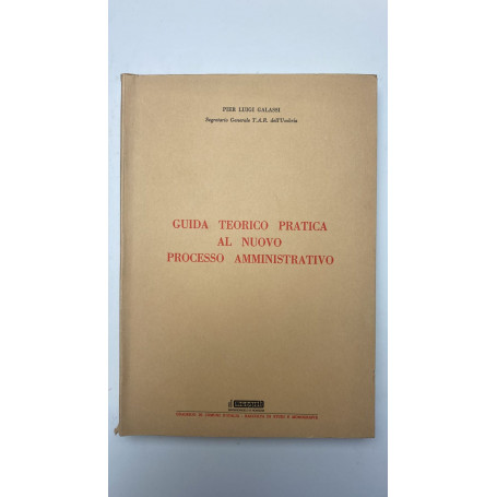 Guida teorico pratica al nuovo processo amministrativo