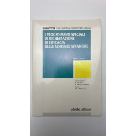I procedimenti speciali di dichiarazione di efficacia delle sentenze straniere