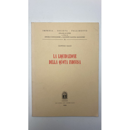 La liquidazione della quota indivisa