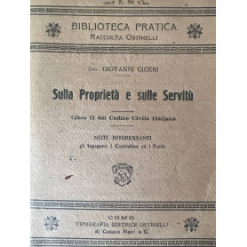 Sulla proprietà e sulle servitù
