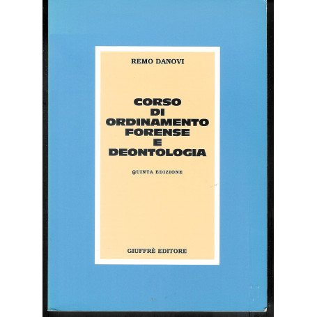 Corso di ordinamento forense e deontologia