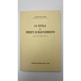 La tutela dei crediti di mantenimento