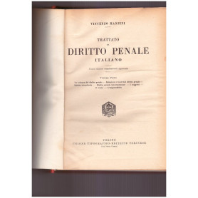 Trattato di diritto penale Volume Primo