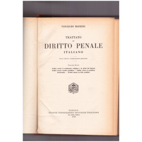 Trattato di diritto penale italiano Volume Sesto