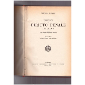 Trattato di diritto penale italiano Volume Nono