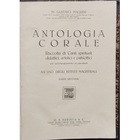 Antologia corale. Parte seconda