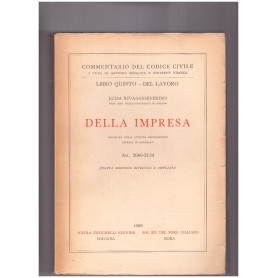 Della Impresa Libro Quinto - Del Lavoro Art. 2060-2134