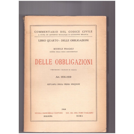 Delle Obbligazioni Libro Quarto Art. 1936-1959