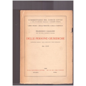 Delle Persone Giuridiche Libro primo Delle Persone e della Famiglia Art. 11-35