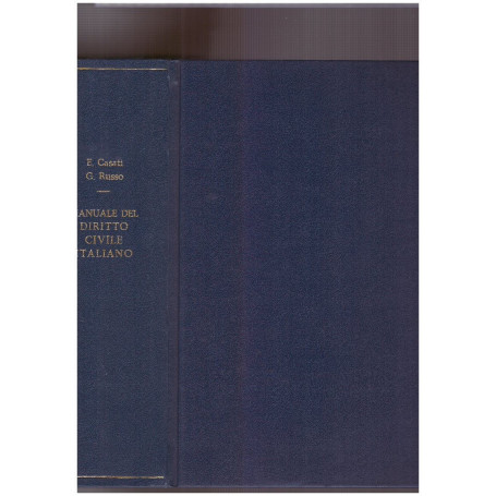Manuale del diritto civile italiano