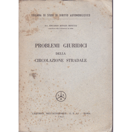 Problemi giuridici della circolazione stradale