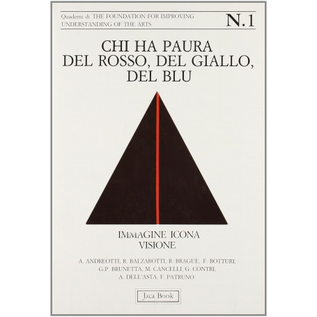 Chi ha paura del rosso del giallo del blu. Immagine icona visione