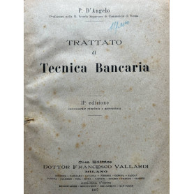 Trattato di tecnica bancaria