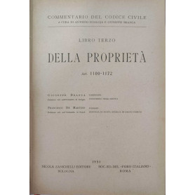 Commentario del codice civile della proprietà - libro terzo
