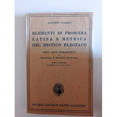 Elementi di prosodia latina e metrica del distico elegiaco