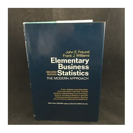 Elementary Business Statistics: The Modern Approach