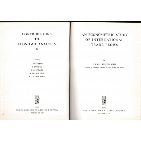 An econometric study of international trade flows