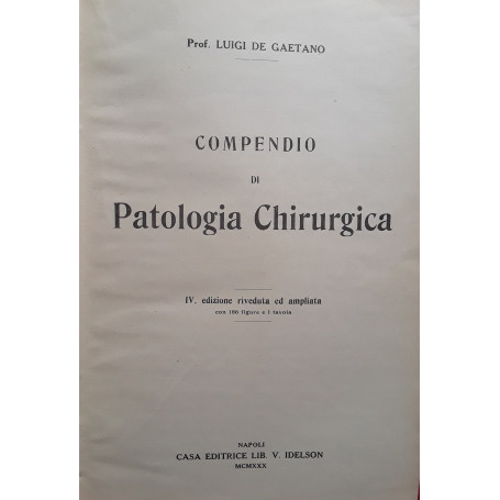 Compendio di patologia chirurgica