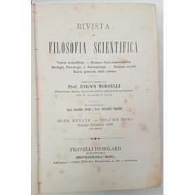 Rivista di filosofia scientifica (volume nono)